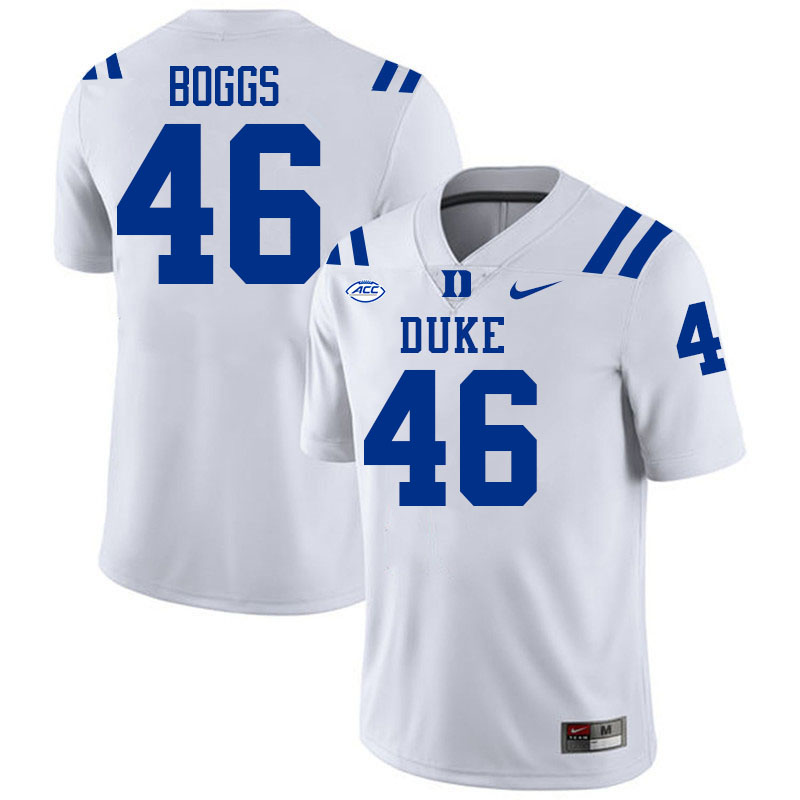 Duke Blue Devils #46 Tony Boggs College Football Jersey Stitched-White